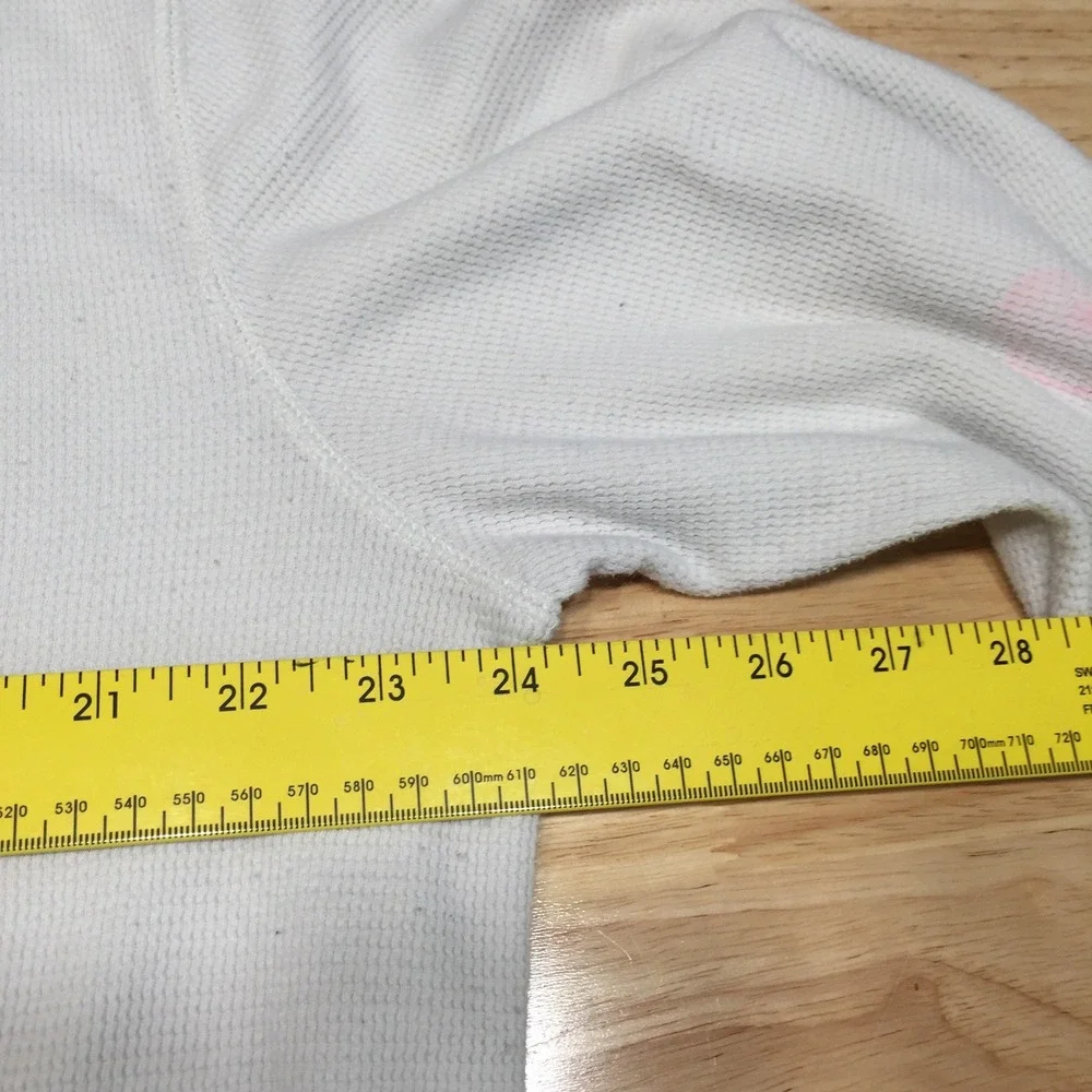 Polo Ralph Lauren Mens Sleepwear Waffle Knit Thermal USA Logo 2XL White